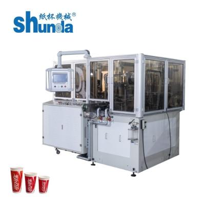 Китай Устранимый бумажный стаканчик делая машину, автоматическую устранимую бумажную кофейную чашку делая машину, высокоскоростную машину бумажного стаканчика продается