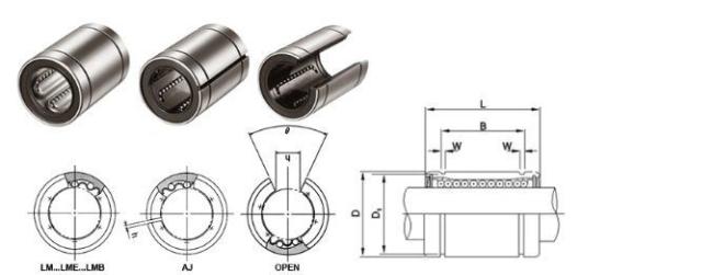 Lme Series Linear Motion Bearing (LME5, LME8, LME12, LME16, LME20) by Cixi Kent Bearing Manufacture