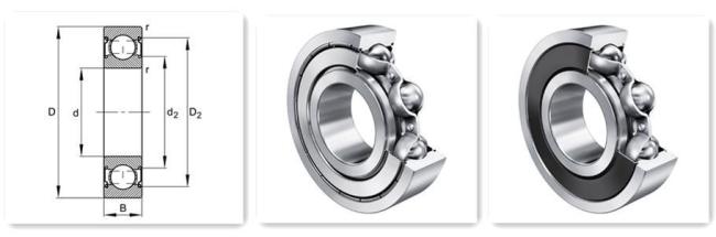 1688 Factory Direct Sale Precision Deep Groove Ball Bearings 6200 Series 624 625 626 627 628 629 Zz 2RS Mini Small Micro Miniature Ball Bearing Manufacturer