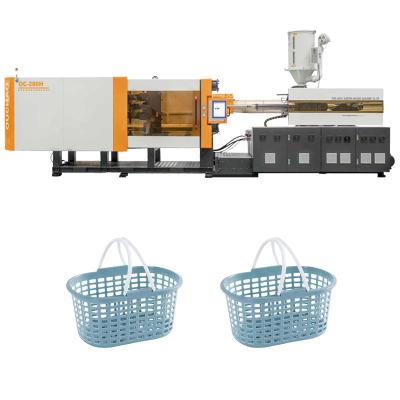 China 280t Advanced Technology Hydraulic Servo Bathroom Shower Plastic Storage Basket Injection Molding Machine Ouco for sale