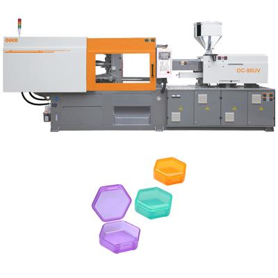 China OUCO 90T Energy Saving Hydraulic Servo Portable Plastic Medicine Box Injection Molding Machine for sale