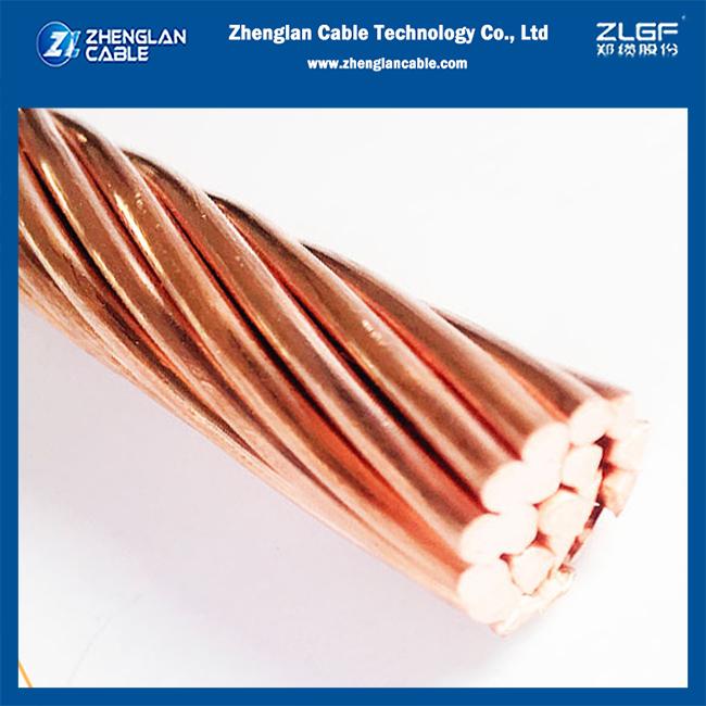99.99% purity bare copper conductor 29mm² for grounding use