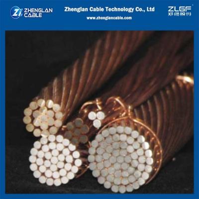 China Hard Drawn Copper Clad Steel Conductor With Wooden Drum Packing for sale