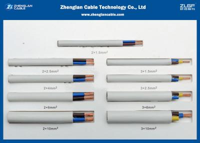 中国 ポリ塩化ビニールはBVVBケーブル2Coresを絶縁し、3Coresワイヤーは電圧家及び建物のための300/500V使用です 販売のため