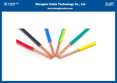 Chine isolation simple de PVC du câblage cuivre 300/500V de 1.5mm 2.5mm 4mm à vendre