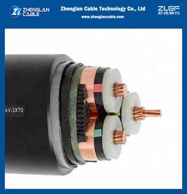 China 18/30(36)KV 19/33(36)KV 70sqmm Three Cores Armoured Power Cable Al or Cu Conductor for sale