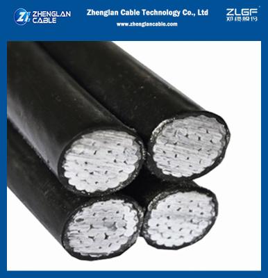 China 4 Core Overhead Service Entrance Cable 1kv Aerial Bundled Cable AAC for sale