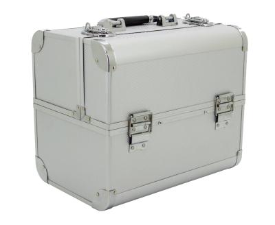 China Big Aluminum Cosmetic Cases Professional Makup Carrying Box For Artists for sale