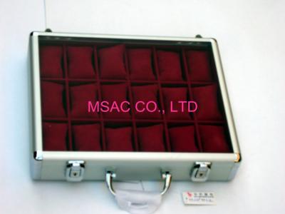 China MS-WT-08 Aluminum Watch Case / Acrylic Watch Case Transparent Color For Display for sale