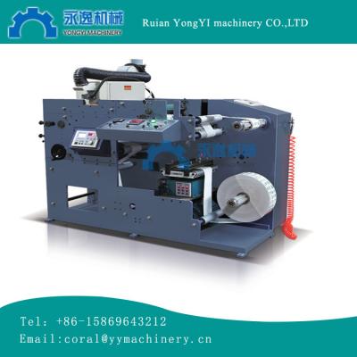 China Single color stickers flexo printing and die cutting machine and sticker printing for sale