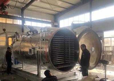 China Air Cooling 50Kg 100Kg Industrial Vegetable Food Vacuum Freeze Dryer for sale