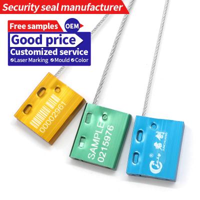 China JCCS007   1.5mm aluminum  pull tight container cable seal for sale