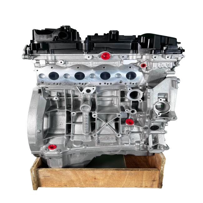Detailed view of engine components