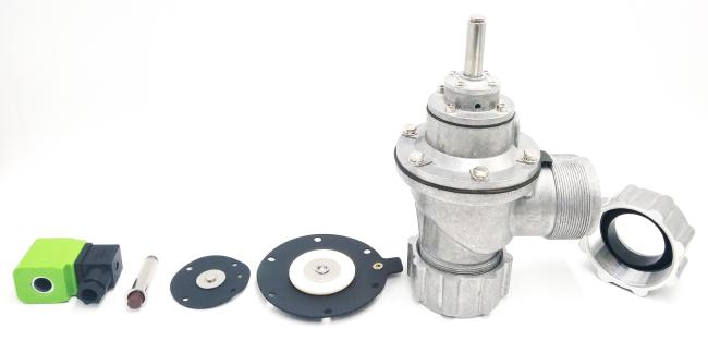 Deconstruction Diagram of Right Angle Fixed Nut Pulse Valve For Bag Filter:
