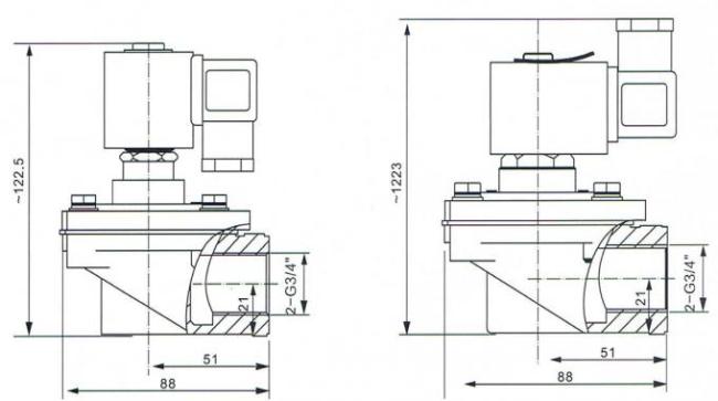 Main Dimension of SCG353A044