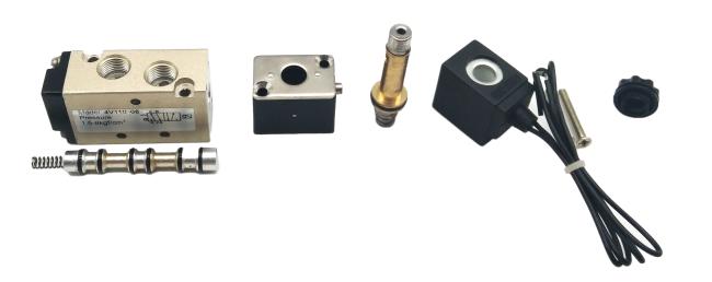 deconstruction of 4v110-06 pneumatic solenoid valve