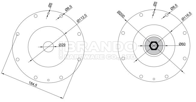 Dimenion of Goyen Type K10201 FKM K10200 Nylon K10203 Buna 4''Solenoid Valve Diaphragm Repair Kits