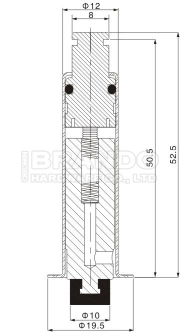 Dimension of K0380 M1131B Goyen Type Pulse Valve Solenoid Kit: