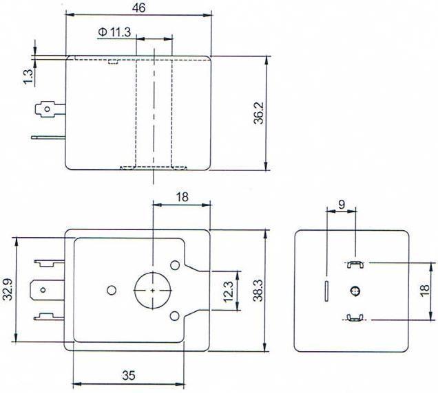 400325-142 24V DC Replacement Solenoid Valve Coil For ASCO 353 Series Dust Collector Pulse Valve