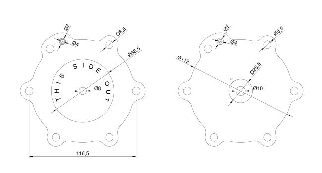 Dimension of C113825 ASCO Type Diaphragm: