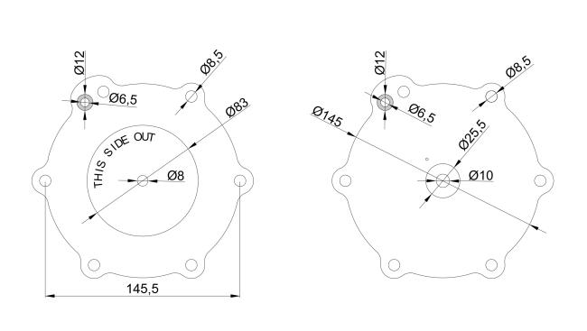 Dimension of C113825 ASCO Type Diaphragm: