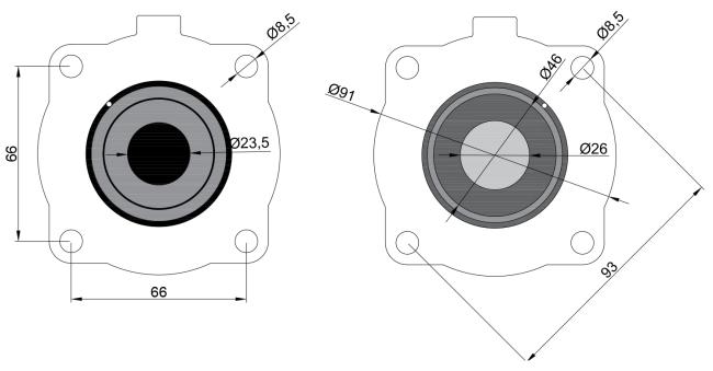 K2546 G1'' TPE Material Diaphragm Repair Kit For RCAC25 T4 / DD4 / FS4 Solenoid Pulse Valve DIMENSION