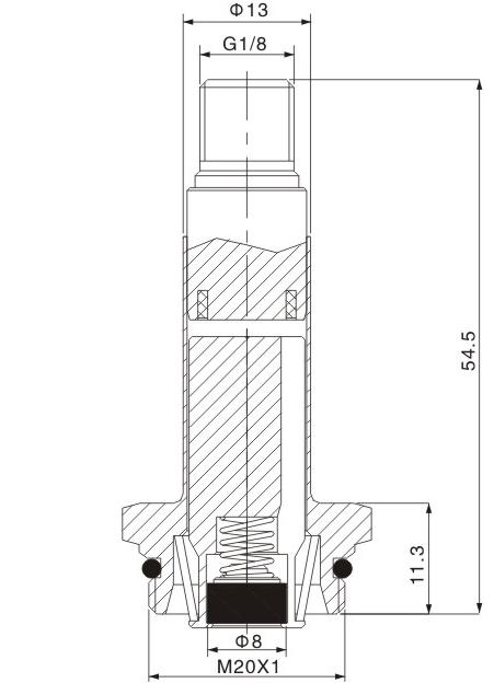 Dimension of BAPC213035008 Armature Assembly: