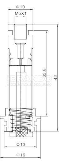 ASCO Type CNOMO Size 30 Pneumatic Solenoid Valve Armature Plunger Tube 0