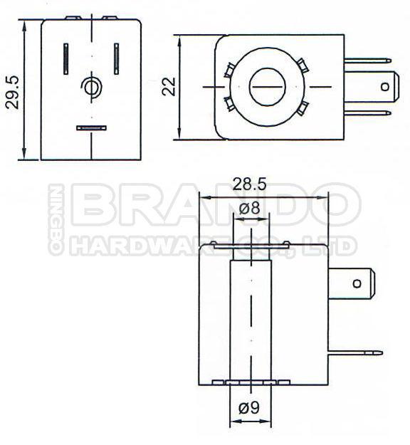 2 Way Solenoid Valve Armature Tube 2V025-06 2V025-08 2P025-06 2P025-08 2
