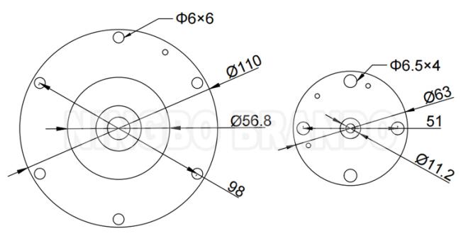 1-1/2'' Goyen TypeK4502 (M2162) K4504 (M2187) CA/RCA 45 Diaphragm Repair Kit dimension