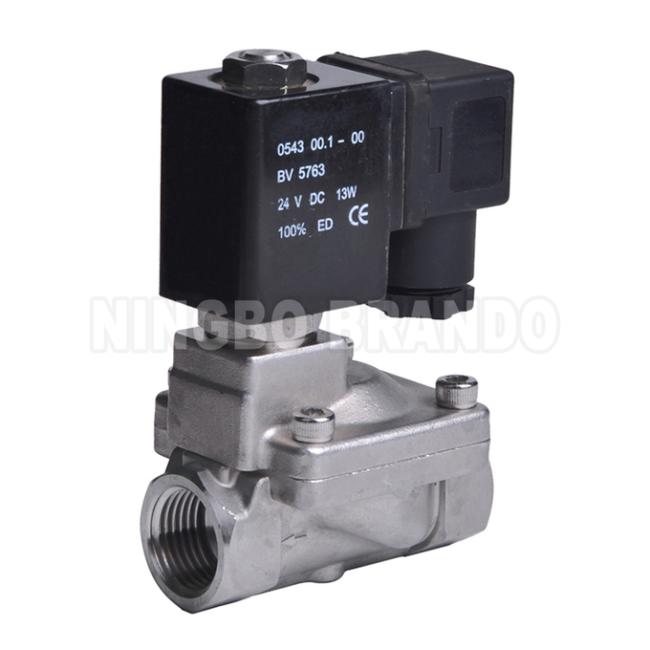 16 bar 316 Stainless Steel Solenoid Valve For Water Air Gas 3/8'' to 2'' 24V 110V 220V 5