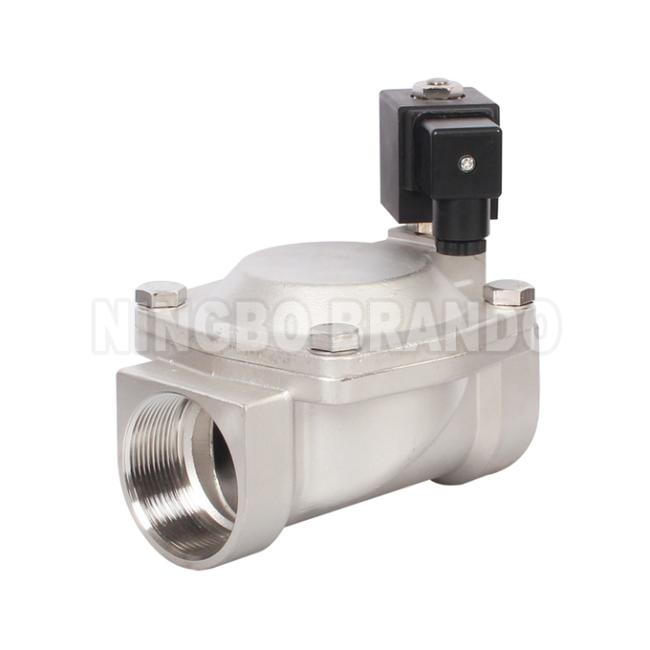 16 bar 316 Stainless Steel Solenoid Valve For Water Air Gas 3/8'' to 2'' 24V 110V 220V 3