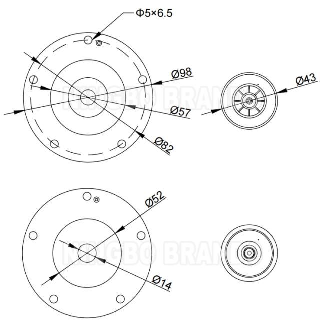 MD03-30M Diaphragm For TH-5430-M TH-4430-M Taeha Pulse Valve Membrane 0
