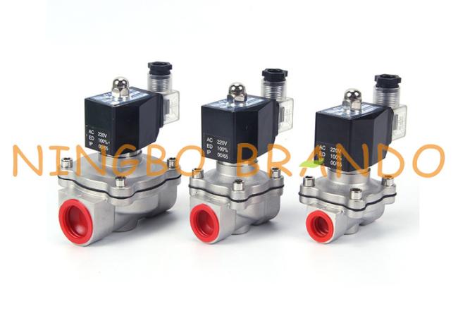 Shako Type Stainless Steel Solenoid Valve 3/8'' SPU225A-03 1/2" SPU225A-04 24VDC 2