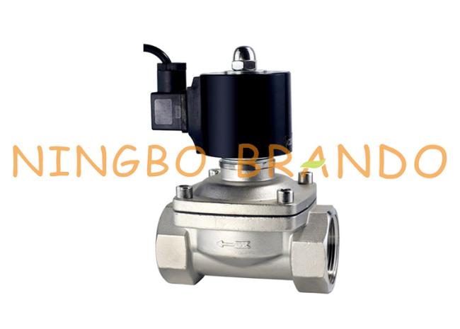 Shako Type Stainless Steel Solenoid Valve 3/8'' SPU225A-03 1/2" SPU225A-04 24VDC 6
