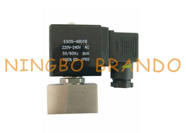 Shako Type Stainless Steel Solenoid Valve 3/8'' SPU225A-03 1/2" SPU225A-04 24VDC 7