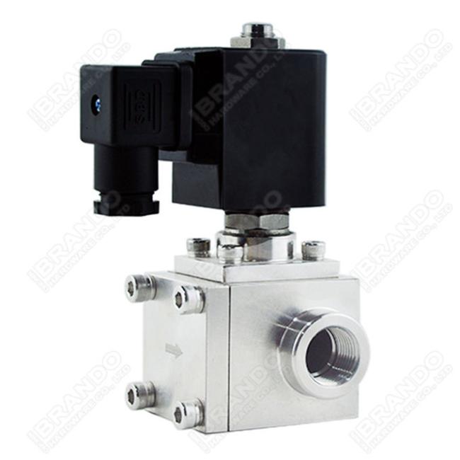 1/4'' 3/8'' 1/2'' High Pressure Micro Stainless Steel Solenoid Valve 120 Bar 15