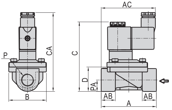 2V250-25 Airtac Type Brass Solenoid Valve 1'' DC12V DC24V AC110V AC220V 0