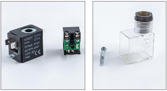 AMISCO Type EVI 7/9 AMP 6.3x0.8 4V Series Pneumatic Solenoid Valve Coil 9 Diameter DC12V/24V 1