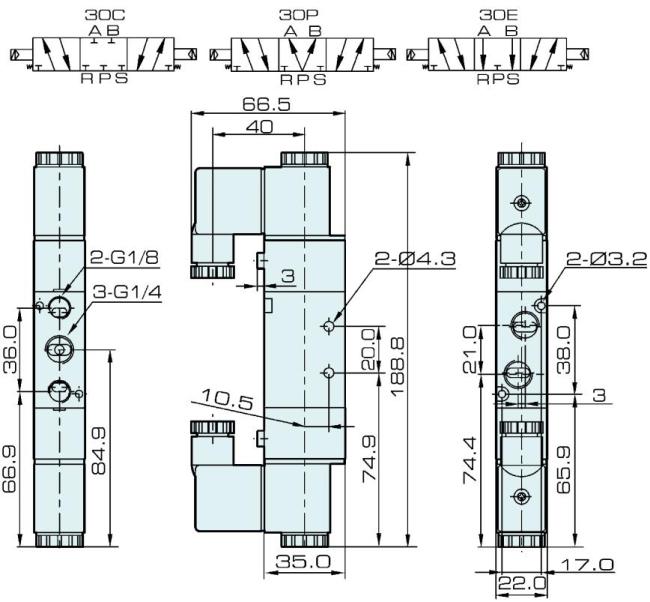 4V230C-08 Airtac Type Pneumatic Solenoid Valve 4V230C-08-DC24V DC24V 0