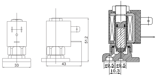 Carimali Coffee Machine 2 Way Brass Solenoid Valve 220V 230V 0