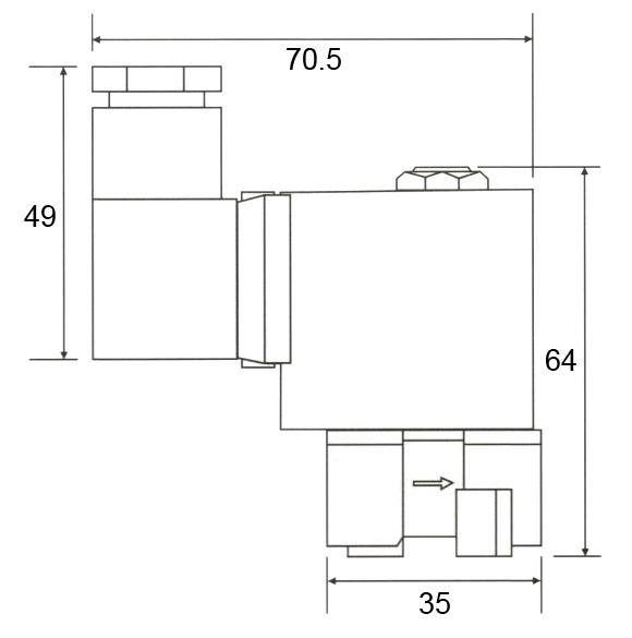 6609 CEME Type Brass Solenoid Valve G1/8'' 2-Way Normaly Closed 24V 110V 220V 0
