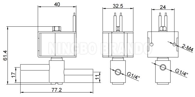 FDF2AK Sanhua Type Normally Open Refrigeration Solenoid Valve FDF2AK01 1/4'' 0