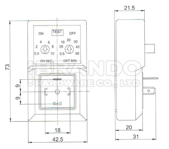 Auto Drain Solenoid Valve Digital Electronic Timer 720 Series DIN 43650A 0