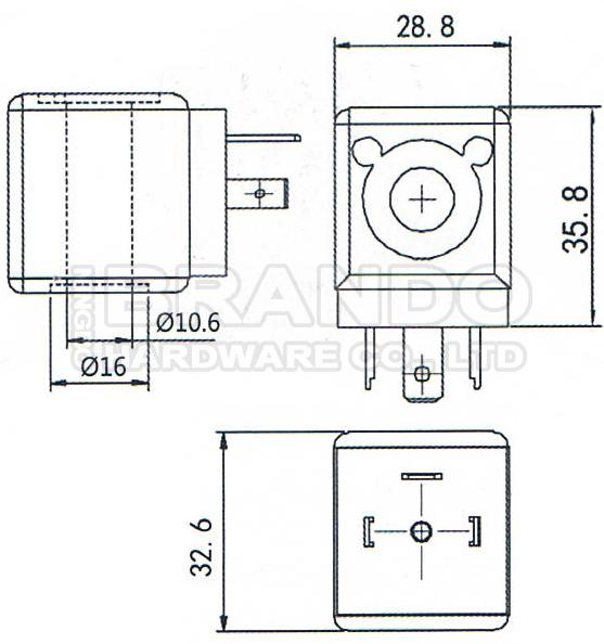 RAPA Type Solenoid Valve Coil M10 12VDC 24VDC 11W 230VAC 50Hz 8W 0
