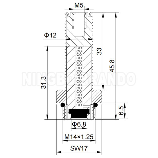 LPG CNG Reducer Regulator Solenoid Armature Plunger Tube And Core 0
