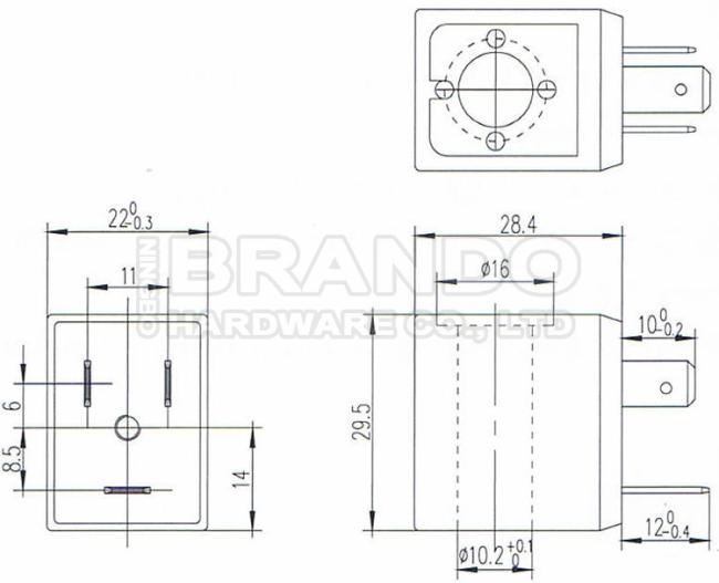 10mm Hole DG210 Class H Pneumatic Solenoid Valve Coil 24VDC 110VAC 220AC 0