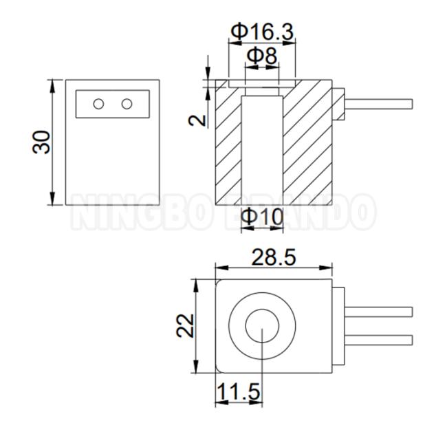 AMISCO Type Solenoid Valve Coil EVI 7/10 DC12V DC24V AC24V AC110V AC220V 0