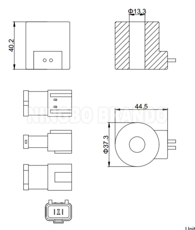 24VDC Hydraulic Solenoid Valve Coil 20Y-60-11674 20Y-60-11713 P200 PC210 P220 P230 P300 P120 0