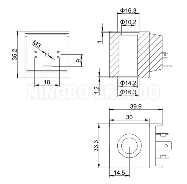 CEME Coffee Machine Solenoid Valve Coil 12V 24V 110V 120V 220V 240V 15VA 15W 0